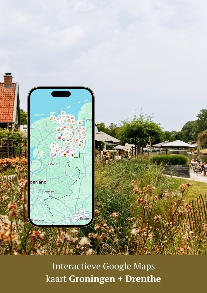 Google Maps interactieve kaart Groningen + Drenthe
