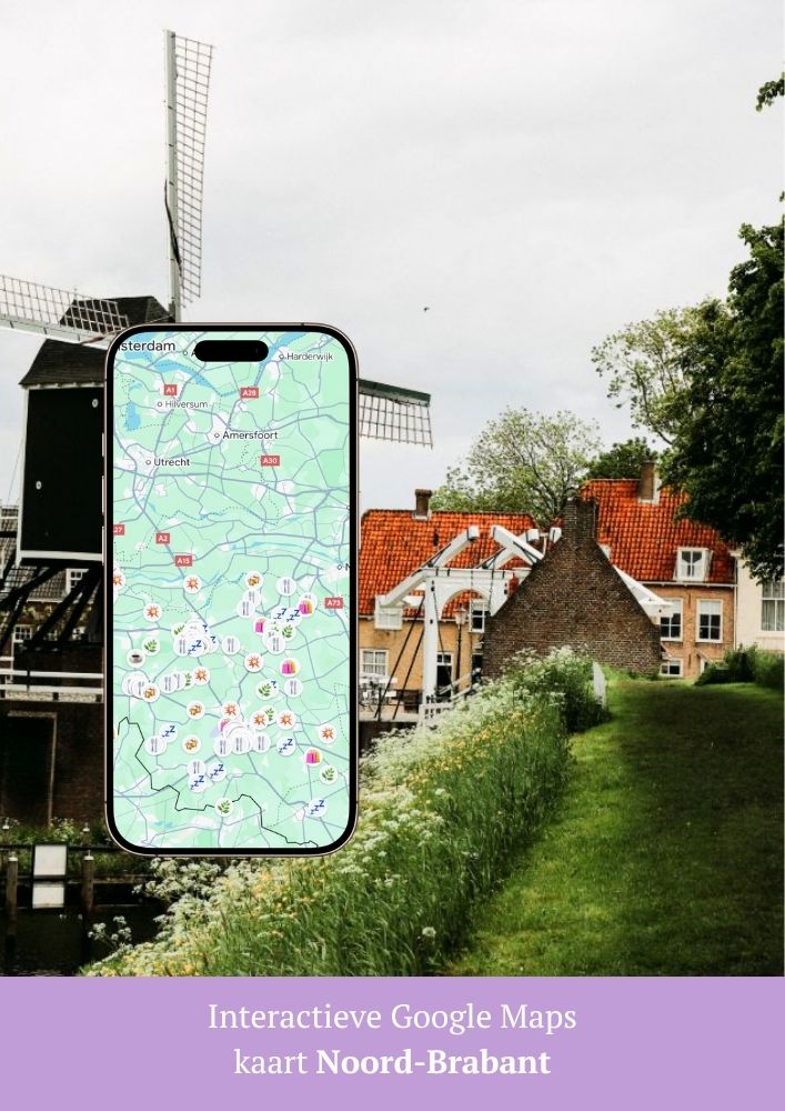 Google Maps interactieve kaart Noord-Brabant