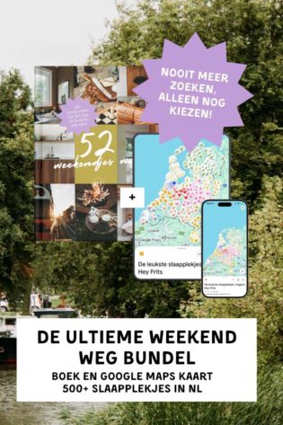 De ultieme weekend weg bundel: boek en google maps kaart 500 slaapplekjes in NL