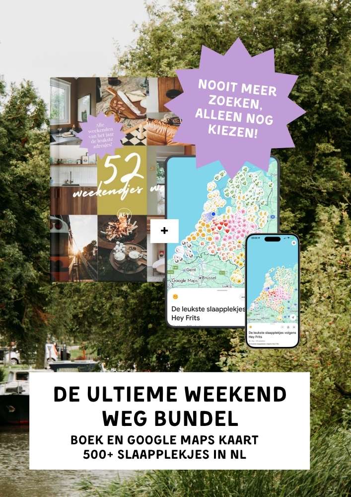 De ultieme weekend weg bundel: boek en google maps kaart 500 slaapplekjes in NL